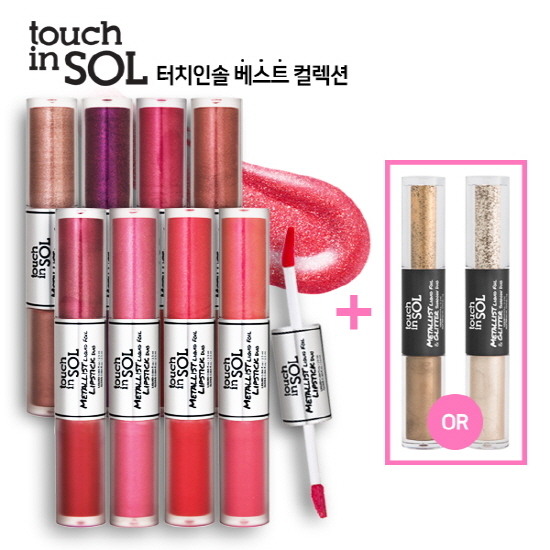 [touch in SOL] 터치인솔 베스트 컬렉션! 듀얼 립스틱 8종 + 쉐도우 1종 | 홈쇼핑모아 [touch in SOL] 터치인솔 베스트 컬렉션! 듀얼 립스틱 8종... 