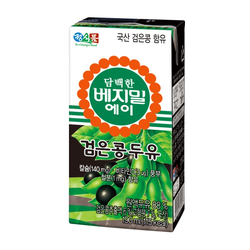 정식품 담백한 베지밀A 검은콩두유 190ml x 96팩 정식품 담백한 베지밀A 검은콩두유 190Ml X 96팩