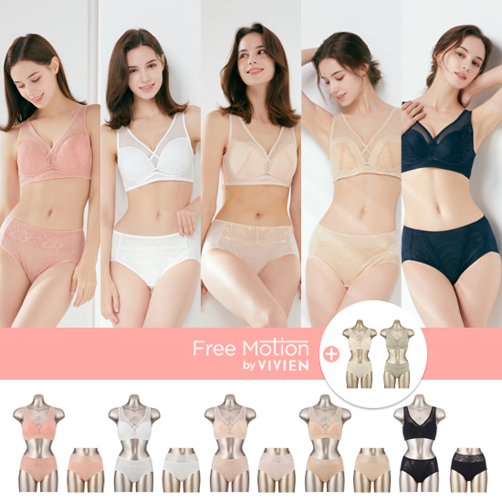 [22SS신상]프리모션비비안 로맨틱 인견 브라팬티 7세트+팬티 5종... [22SS신상]프리모션비비안 로맨틱 인견 브라팬티 7세트+팬티 5종