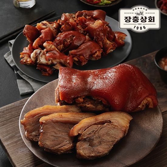 [장충상회]통순살 족발 300gX4팩+미니족발 300gX2팩+소스3종... [CJ온스타일+] [장충상회]통순살 족발 300gX4팩+미니족발 300gX2팩+소스3종