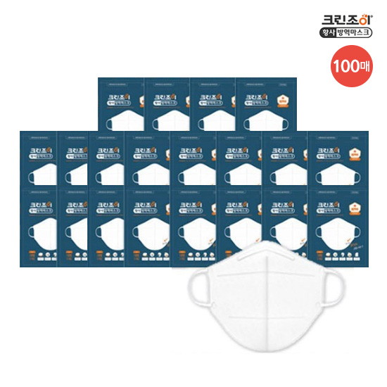 [화이트100매] 크린조이 KF94 보건용마스크 대형 100매 | 홈쇼핑모아 [롯데홈쇼핑] [화이트100매] 크린조이 KF94 보건용마스크 대형 100매