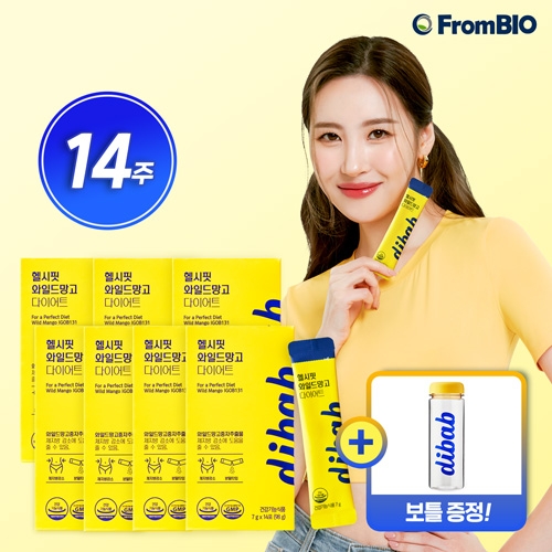 프롬바이오 헬시핏 와일드망고 다이어트7박스+1보틀 | 홈쇼핑모아 [W쇼핑] 프롬바이오 헬시핏 와일드망고 다이어트7박스+1보틀