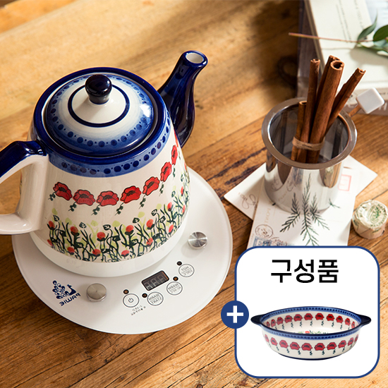 [cjmall] 파뷔에 레드파피 전기티팟+오븐웨어 12271756 | 홈쇼핑모아 [cjmall] 파뷔에 레드파피 전기티팟+오븐웨어 12271756