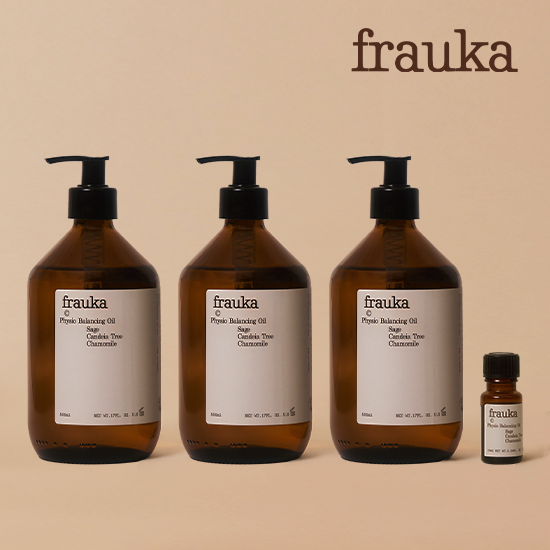 FRAUKA 오일 4병(500ml 3개, 10ml 1개)