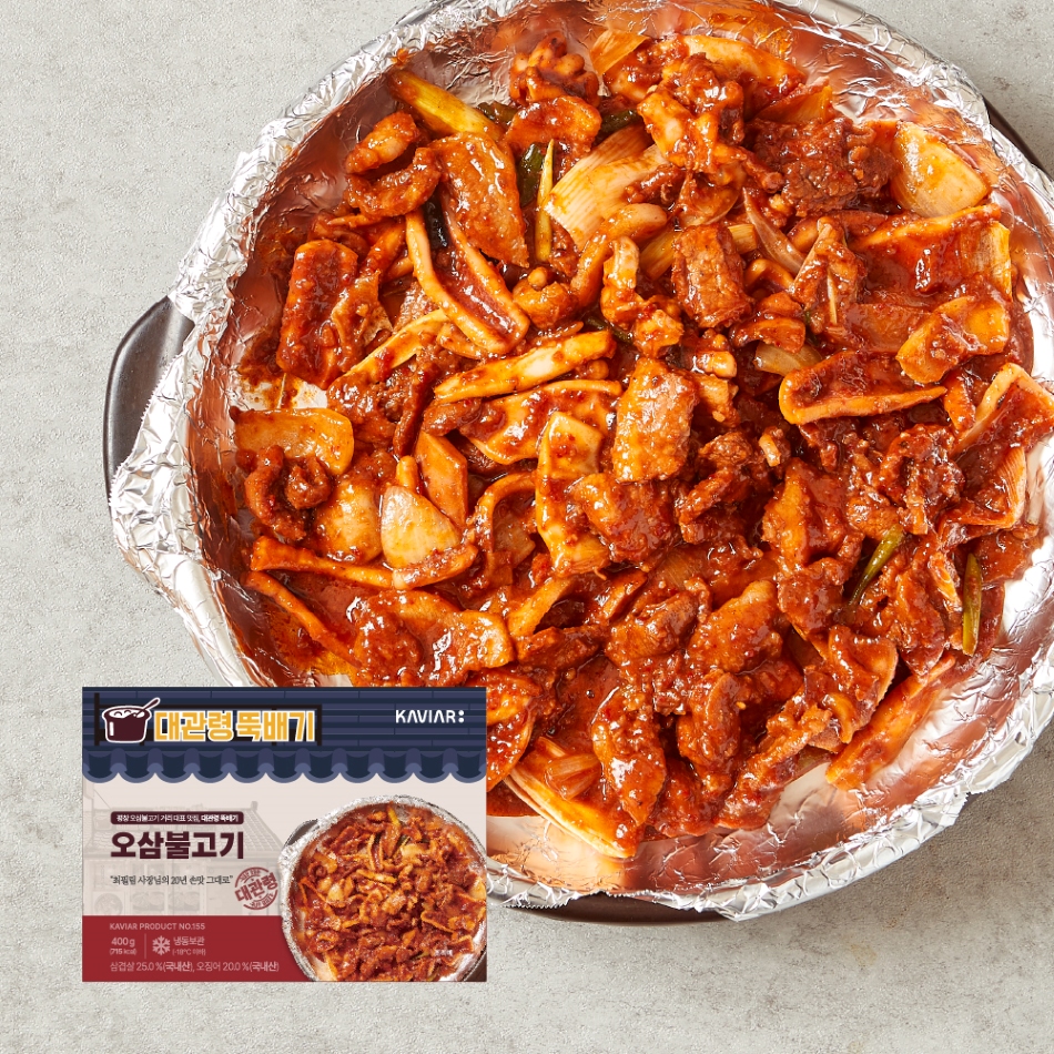 [대관령뚝배기]오삼불고기(400g) * 3팩 | 홈쇼핑모아 [CJ온스타일+] [대관령뚝배기]오삼불고기(400g) * 3팩