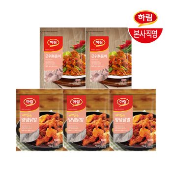 하림 뼈없는 양념닭발 3팩+근위볶음이 2팩