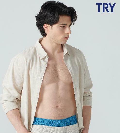 [삼성카드5%할인][M] (하늘) TRY 면 트렁크 1종 3