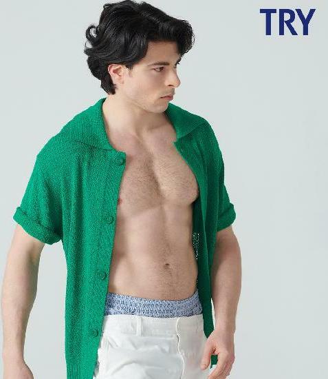 [삼성카드5%할인][M] (하늘) TRY 면 트렁크 1종 4