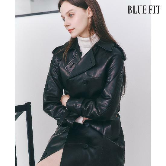 [삼성카드5%할인][론칭가 89만원→10만원↓]블루핏 이태리 돌체 베지터블 램스킨 트렌치 코트 2