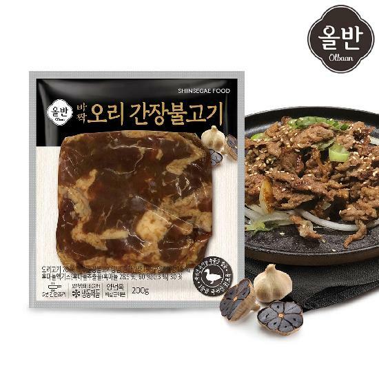[카드 5%할인]신세계푸드 올반 오리 바짝 불고기 7팩 (간장맛 200g x7팩 ) 2