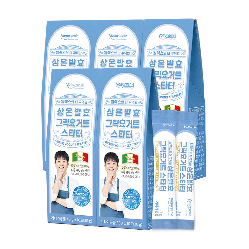 (M)[5박스]알렉스의 더 꾸덕한 상온발효 그릭요거트 스타터(10포X5박스)