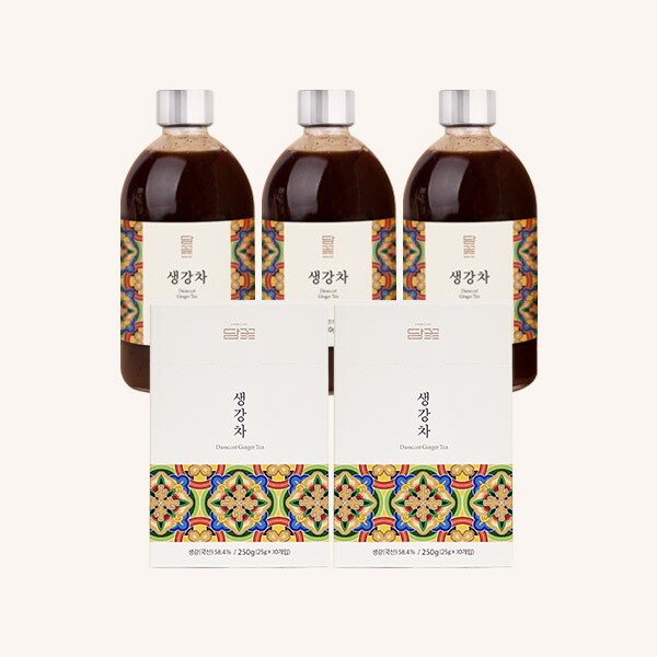 [담꽃]프리미엄 생강차 3병(각 400g) + 생강차 스틱 2박스(각 25gx10ea) 