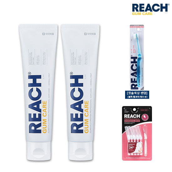 리치 검케어 잇몸 전문 치약 140g x2개 +센서티브 소프트 칫솔 x1개 + 치간칫솔 10입(MICRO TIGHT) x1개