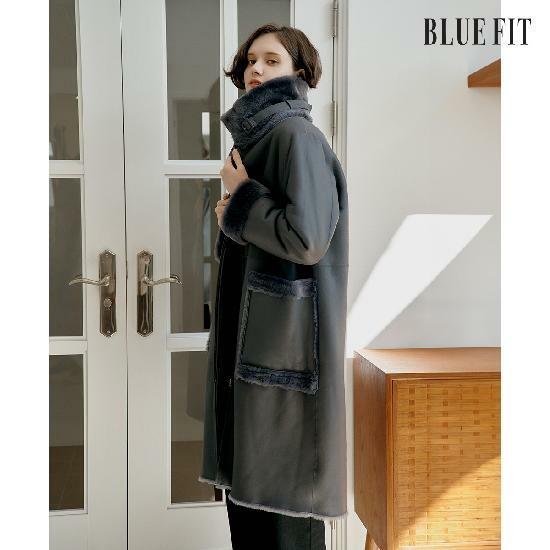 [삼성카드5%할인][론칭가 149만원→40만원↓]블루핏X로보 스페인 라도마 리버시블 롱 무스탕 4