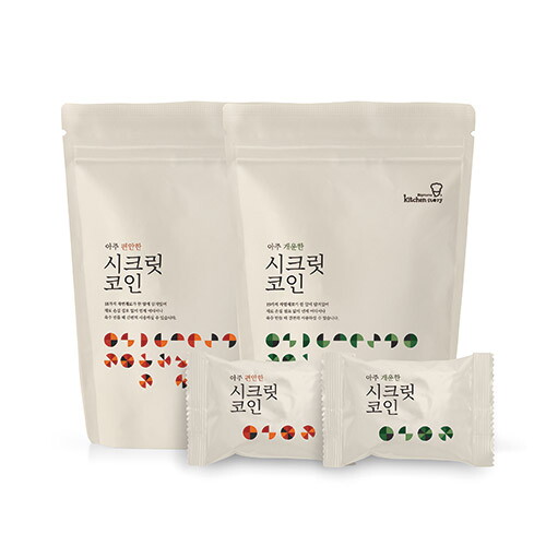 [핫딜찬스!] 빅마마 이혜정의 시크릿코인 205알(편안한맛 8팩+5알 +개운한맛2팩, 팩 당 20알)