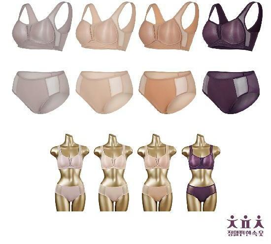 [삼성카드5%할인]정말편한속옷 숨쉬는 무빙 브라팬티 4세트 2