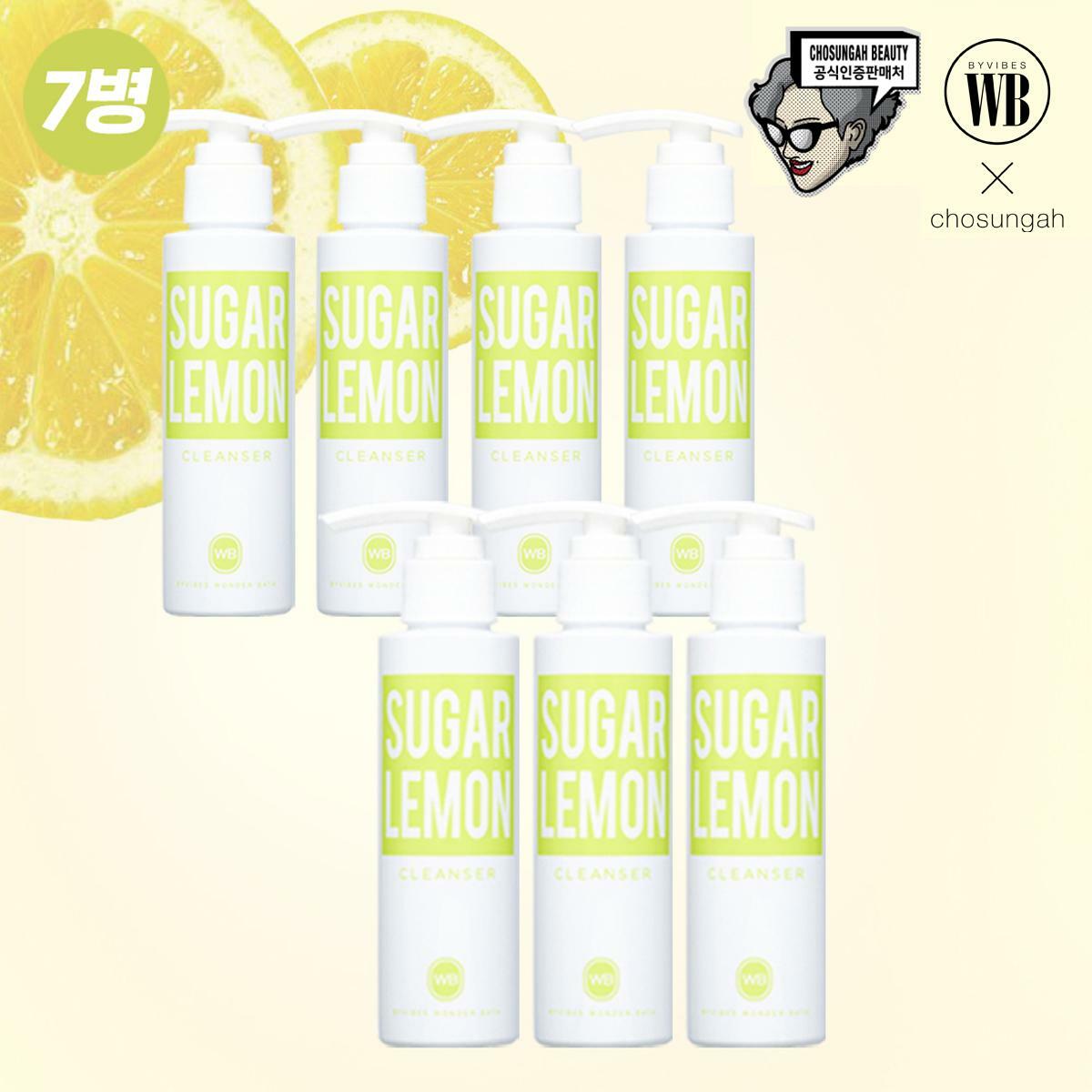 [삼성카드5%할인]원더바스 조성아 레몬청 클렌저 슈가&레몬 7병 패키지 (120ml x7개)