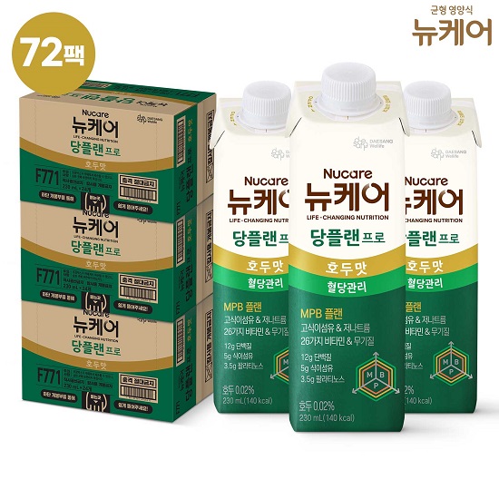 [대상]뉴케어 당플랜프로 호두맛 72팩