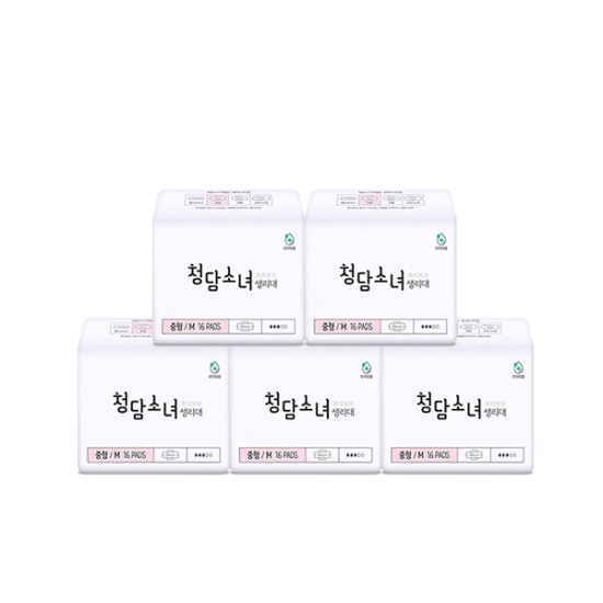 오리지널 대나무탑시트 생리대 중형16p x 5팩