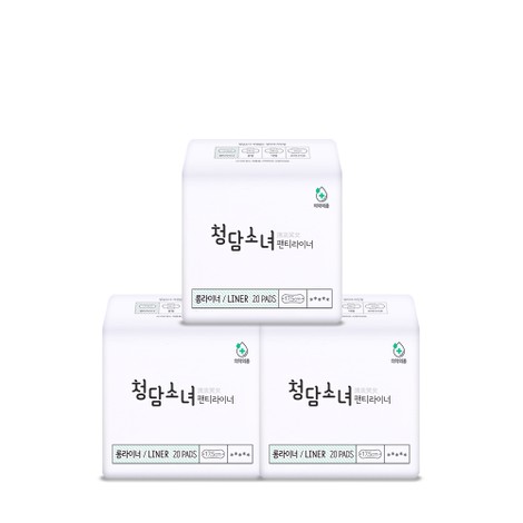 오리지널 대나무탑시트 생리대 팬티라이너 롱 20px3팩