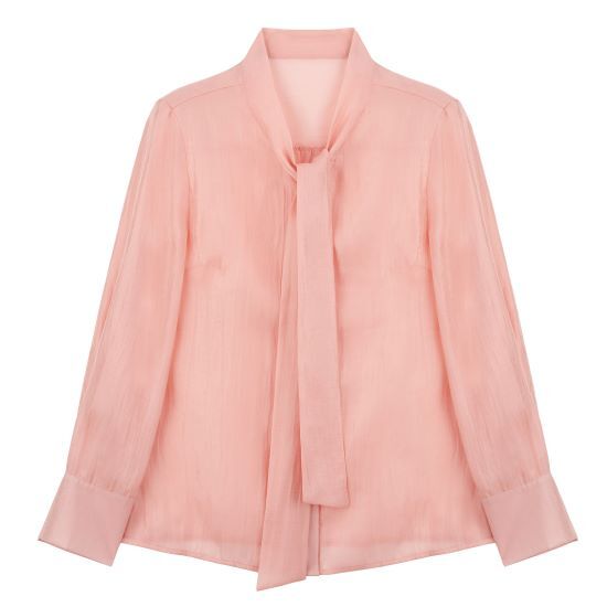 ○(런칭가 69,900원)그레이스 SHEER 타이 블라우스 2종+이너 1종 2
