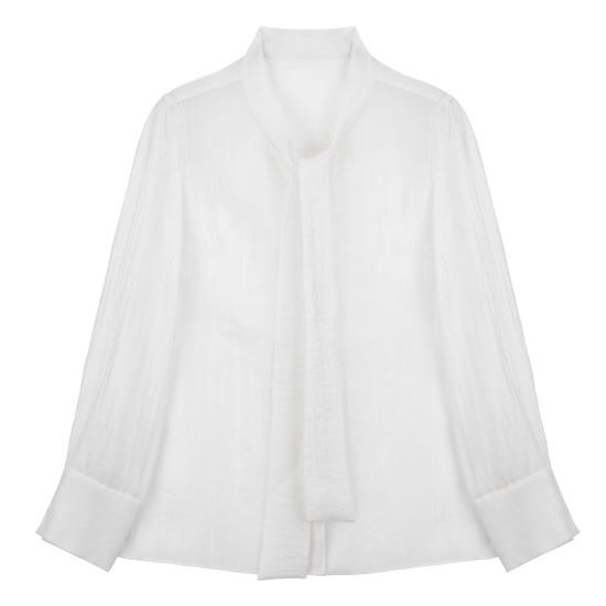 ○(런칭가 69,900원)그레이스 SHEER 타이 블라우스 2종+이너 1종