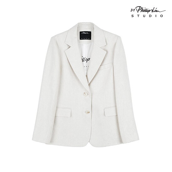 ○ 25SS Premium 메탈릭 프렌치 린넨 블렌디드 자켓 4