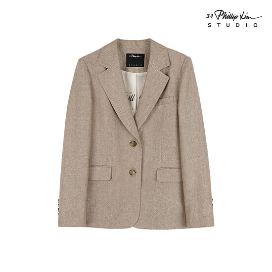 ○ 25SS Premium 메탈릭 프렌치 린넨 블렌디드 자켓 3