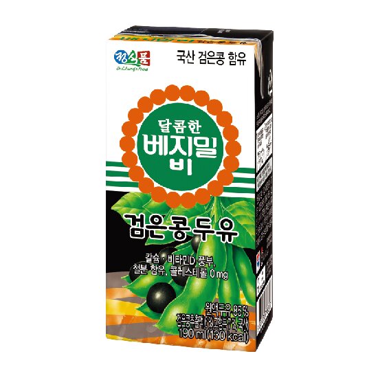 베지밀 검은콩 두유 달콤한 B 5박스 총 80팩 3