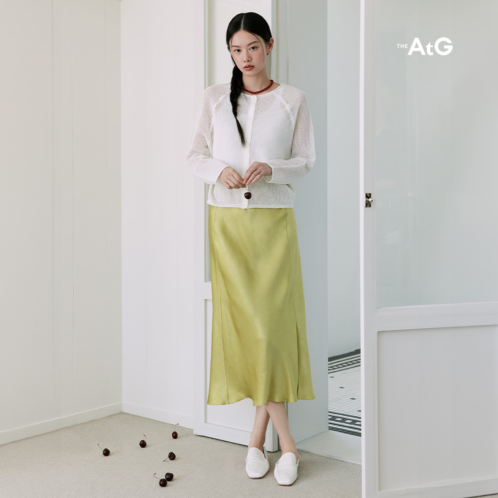 [론칭가69,900원] 아세테이트100 슬릿 스커트 4