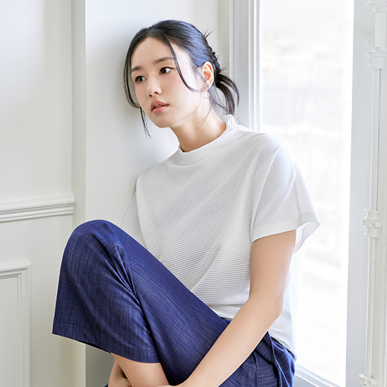 [최초가 69,900원] 플리츠 하프넥 3종 3