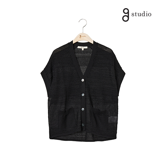 25SS 린넨혼방 크로쉐 썸머 롱 베스트 4