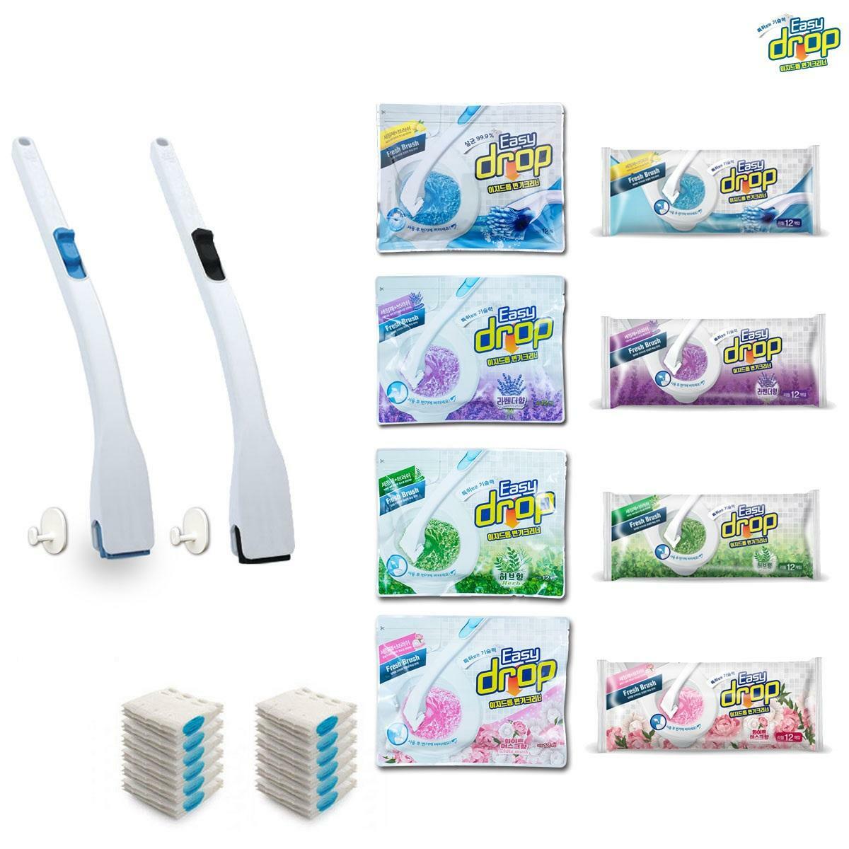 [우리카드5%할인](108회/2년치) 이지드롭 변기클리너 레몬+라벤더+허브+화이트
