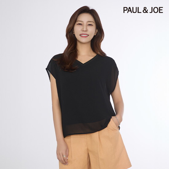 ○ 25SS 시스루 레이어드 탑 4종(V넥 2+ U넥 2) 2