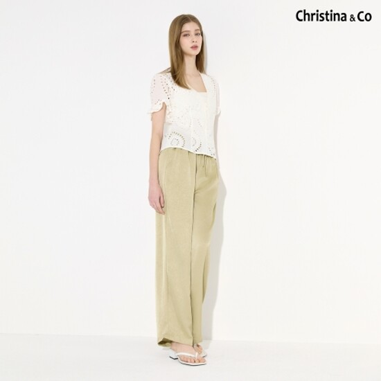 [Christina n Co] 크리스티나앤코 크링클 자카드 팬츠 3종 (C503) 3