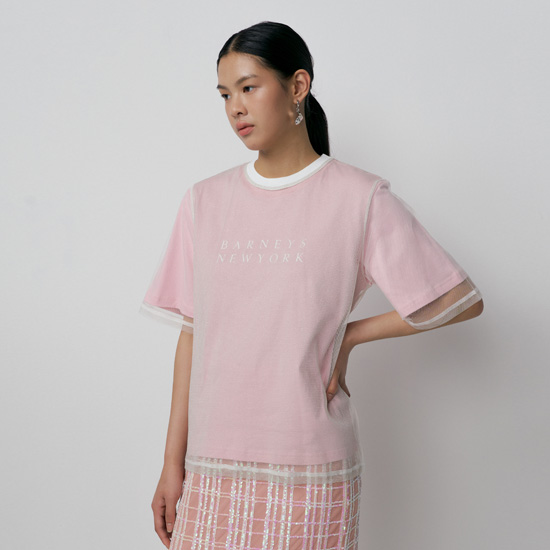 [최초가 79,000원]조이 시스루 레이어드 티셔츠 4