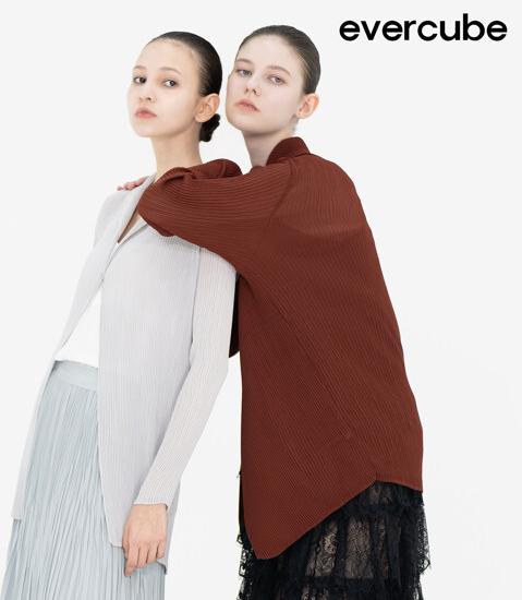 [런칭가349000원] 에바큐브 25SS 쉬폰 플리츠 자켓 4
