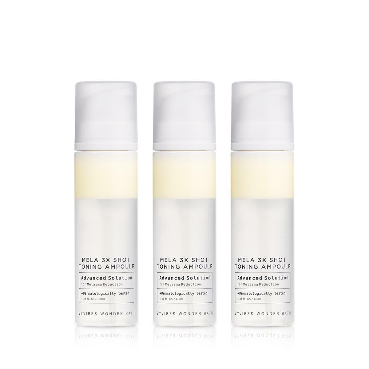 조성아 원더바스 멜라 3X샷 토닝 앰플(130ml)X 3병 구성 