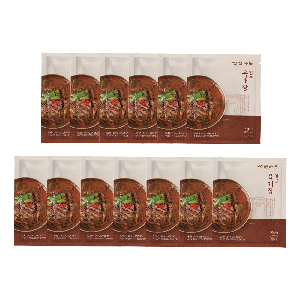 삼원가든 얼큰 육개장 350g x13팩