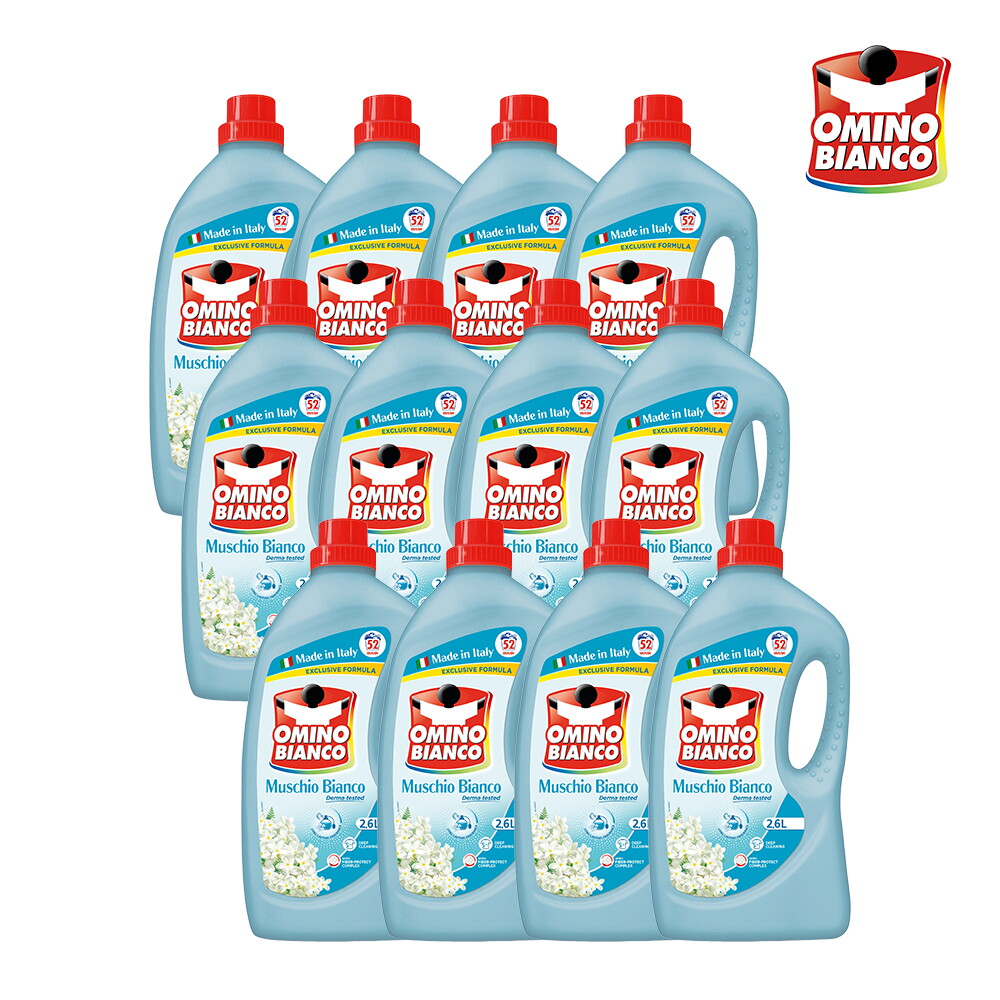 ★더블세트/ 롯데홈쇼핑 단독 특대용량 2.6L★ 세탁세제 화이트머스크향  2.6L 12통