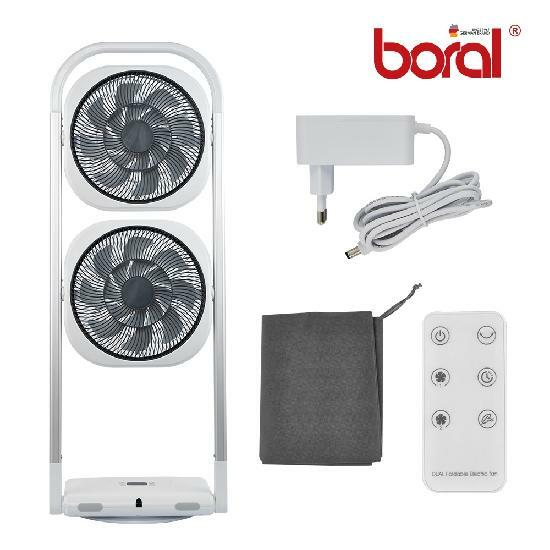 [롯데카드5%할인,일시불 할인]★방송★ 보랄 BLDC  듀얼 헤드 폴딩팬 (BR-DH220F) 2