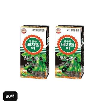 정식품 달콤한 베지밀 비 검은콩두유 80팩