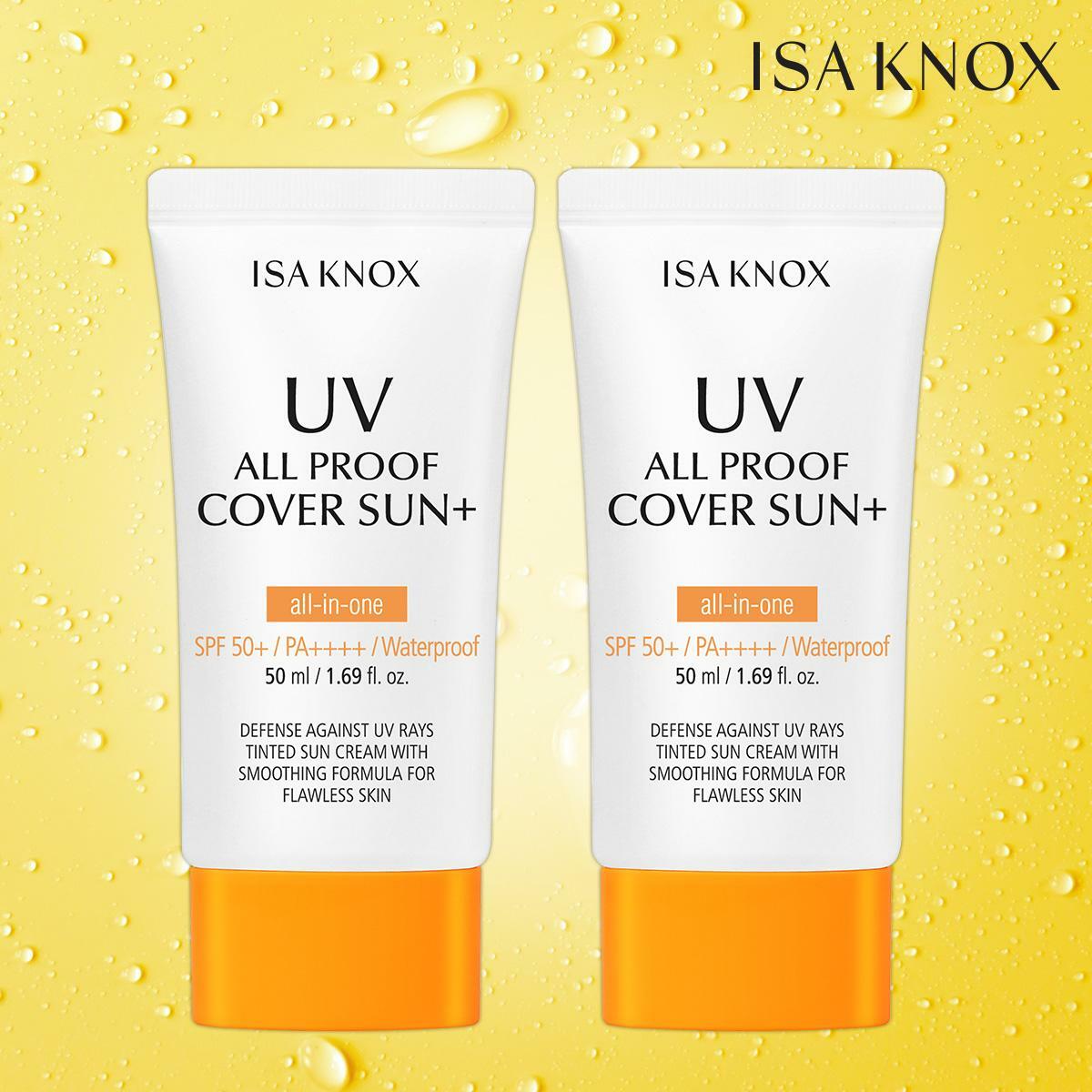 [삼성카드5%할인]이자녹스 올 프루프 커버 선 플러스 50ml 2개 (SPF 50+ / PA++++) 