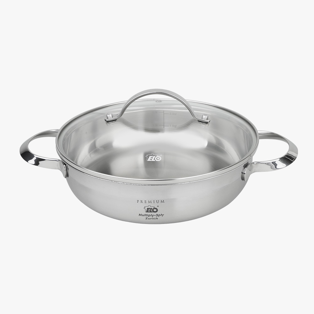 취리히 통3중 IH 스텐 전골냄비 팬 24cm 2
