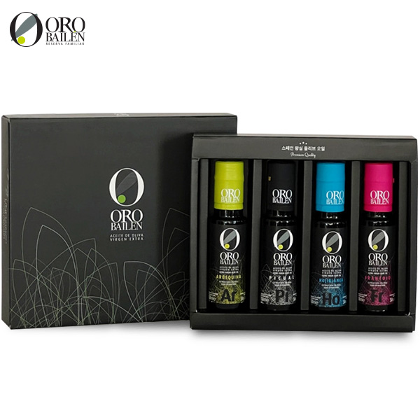 올리브오일 100ml 4종선물세트(피쿠알,아르베키나,오히블랑카,프란토이오)