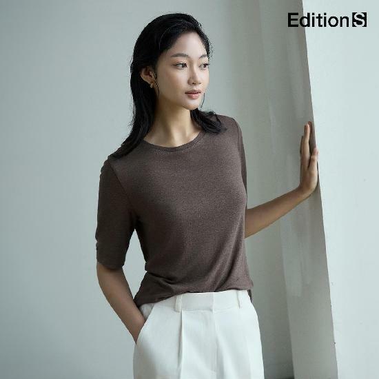 [삼성카드5%할인][론칭가59,000→2만원↓]25SS 에디션S 린넨혼방 티블라우스 5종  2