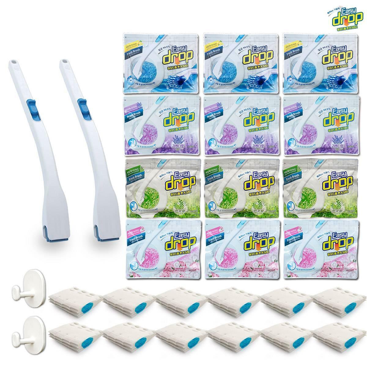 [우리카드5%할인](156회/3년치) 이지드롭 변기클리너 레몬+라벤더+허브+화이트 M