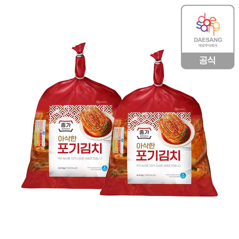 [삼성카드5%할인][종가] 아삭한 포기김치8.8kg(4.4kg x 2ea )