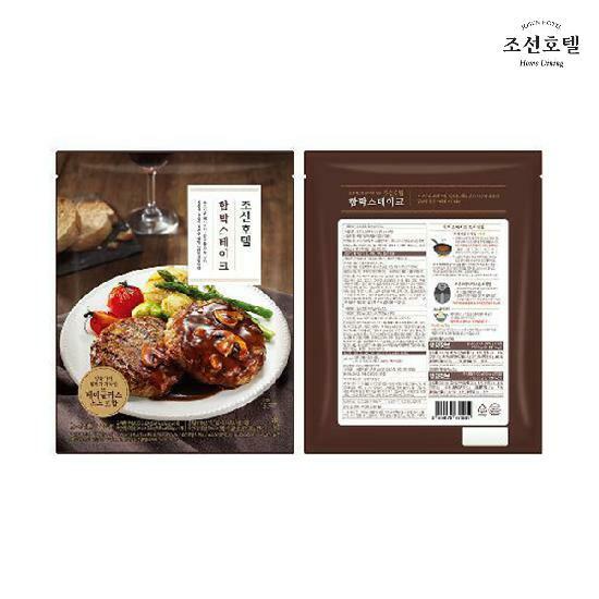[삼성카드5%할인](m)조선호텔 함박스테이크 520g X 5팩 (1팩당 / 함박스테이크 80g X 4개 + 데미글라스소스 100g X 2개)  2