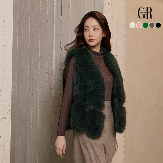 25FW 루벨 faux 폭스퍼 베스트  3